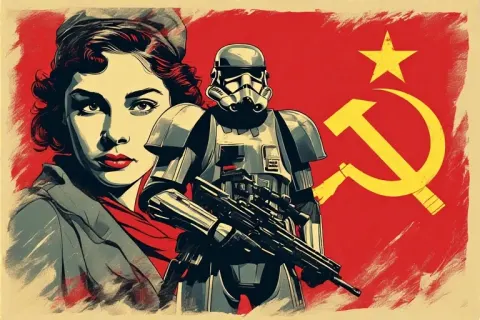 Soviet Propaganda Poster Girl