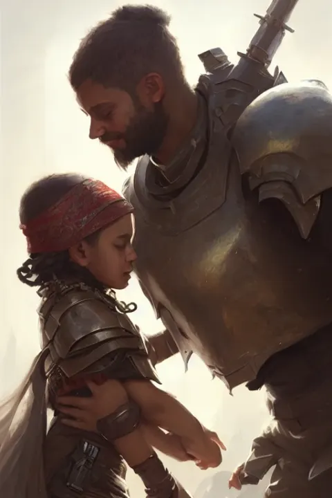 War Commander Children Portrait