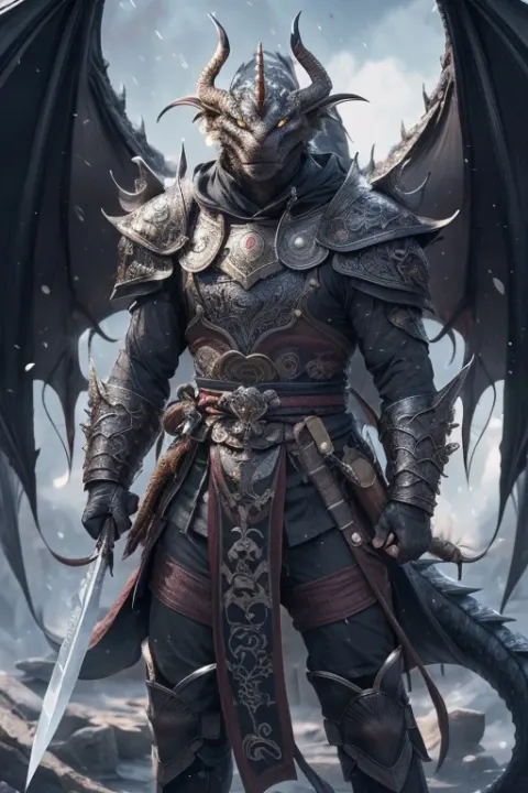 anthropomorphic Dragon Warrior