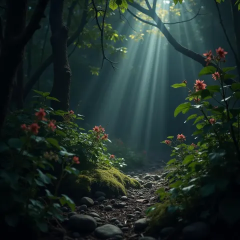Untamed Wilderness in a Cinematic Tableau