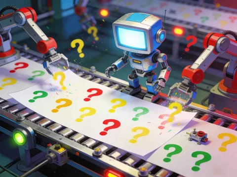 Robot Printing Question Marks
