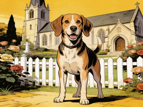 Country Puppy Comic Book Style