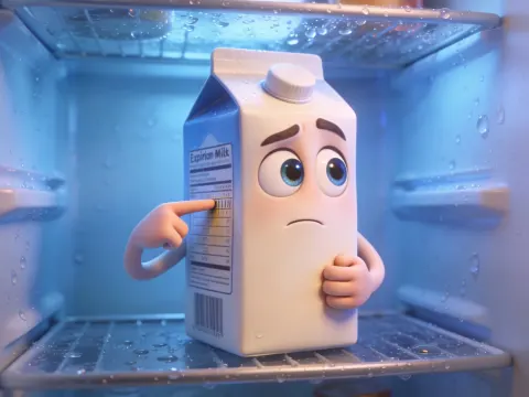 Pixar Style Milk Carton Character