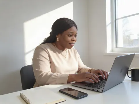 Content Creator In Home Workspace