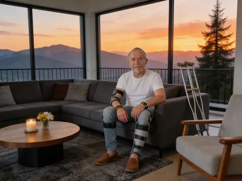 Man In Living Room Mountain View