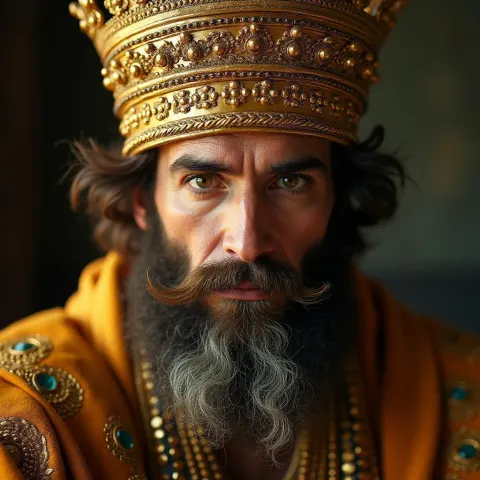 Gilded Crowned Man on Saturated Ektar Film