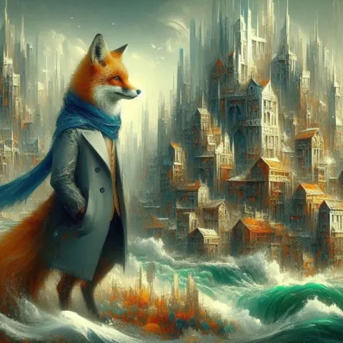Architect Fox Designing Fantasy Dwellings