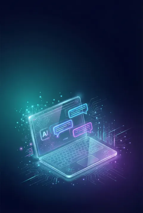 AI Themed Book Cover Background
