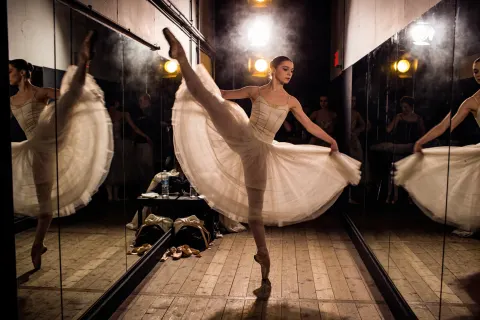 Ballet Dancer Backstage Portrait
