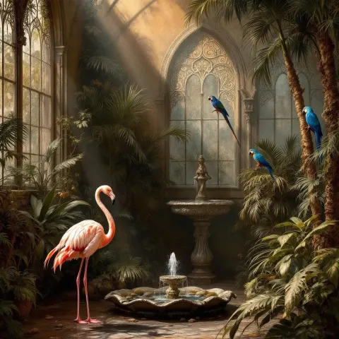 Vast Victorian Greenhouse Interior