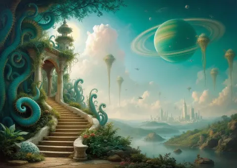 Fantastical Aquatic Alien Garden