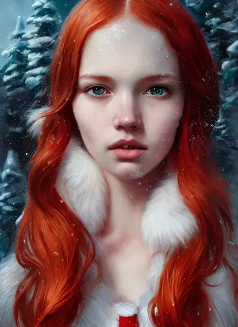 Red Haired Girl North Pole