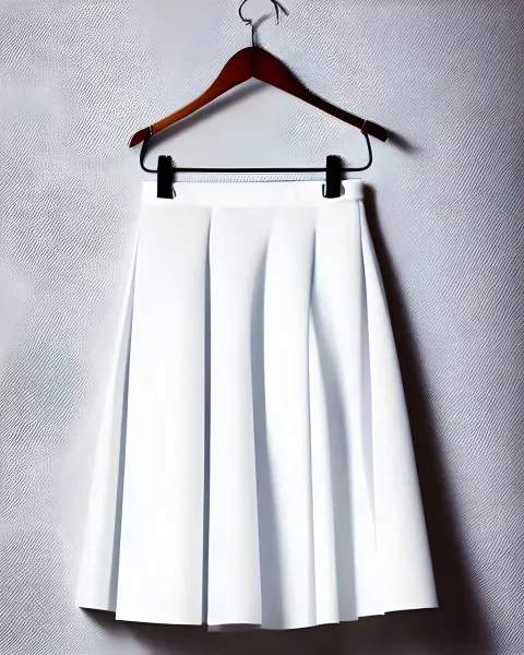 White Skirt Product Photo