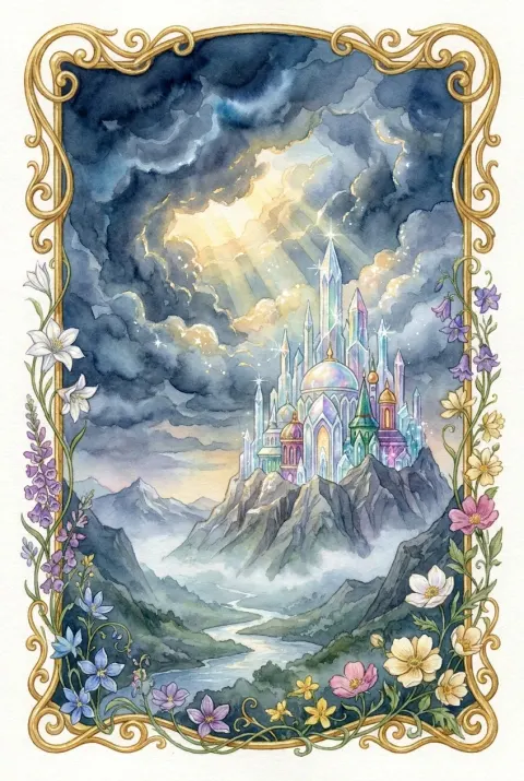 Gemstone City On A Far Mountain