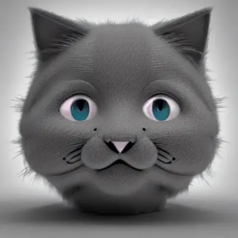 Stitched Cat 3D Model