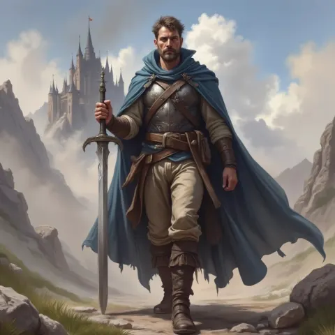Bearded Adventurer In The Mountains