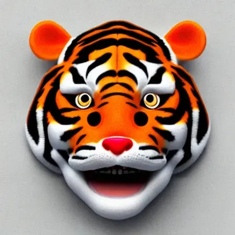 Stitched Tiger 3D Model