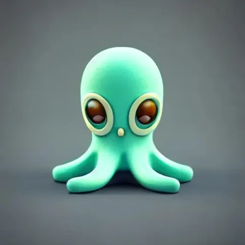 Tiny Octopus Toy Character