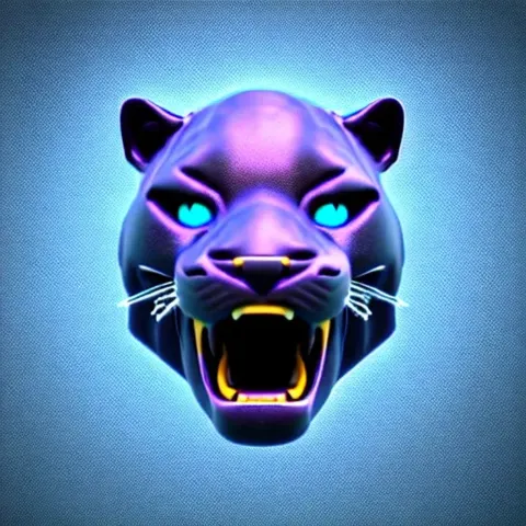Stitched Panther 3D Model