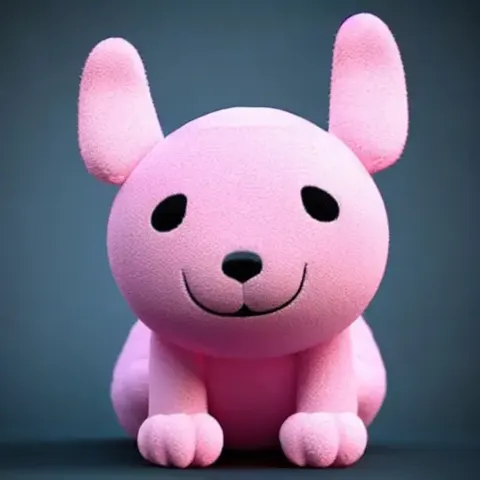 Squishy Pink Dog Plush