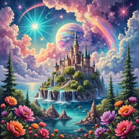 Floating Island Castle