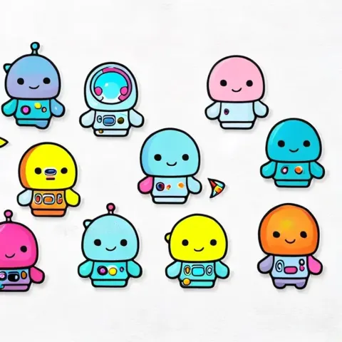 Kawaii Spaceman Sticker