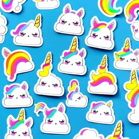 Kawaii Unicorn Sticker