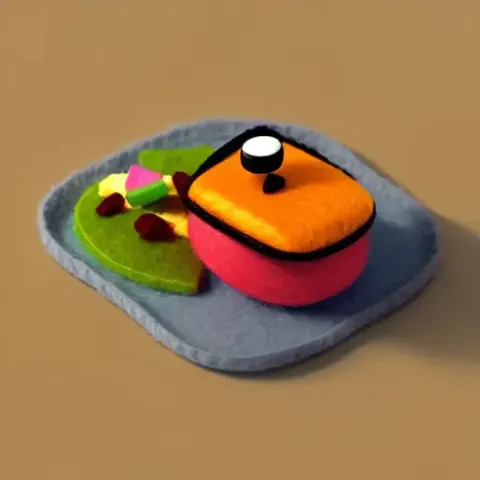 Felt Fiber Steak Dinner
