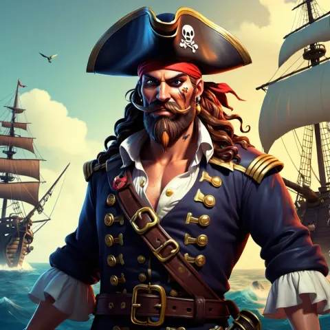 Pirate Captain Game Character