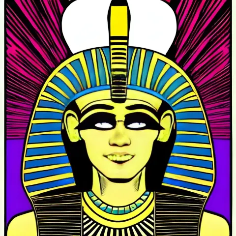 Retro Comic Egyptian God