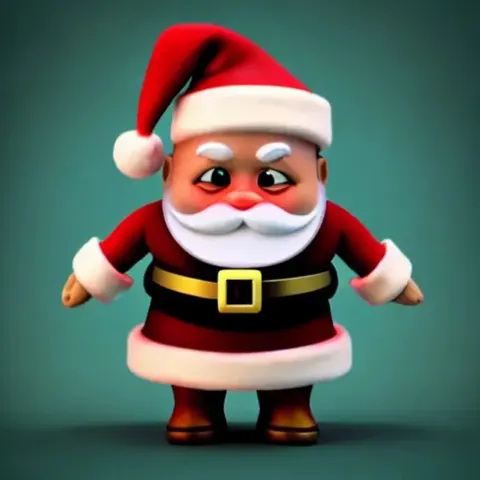 Tiny Santa Toy Character