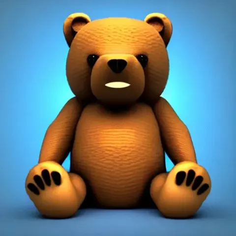 Stitched Bear 3D Model