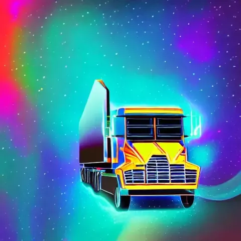 Hologram Truck In Space