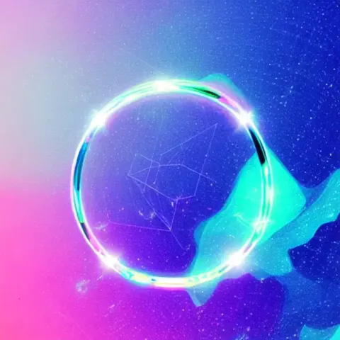 Hologram Diamond Ring In Space