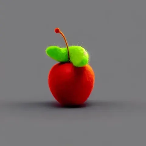 Felt Fiber Apple