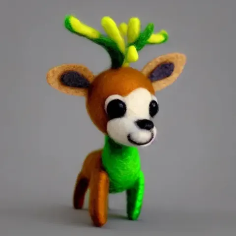 Felt Fiber Deer