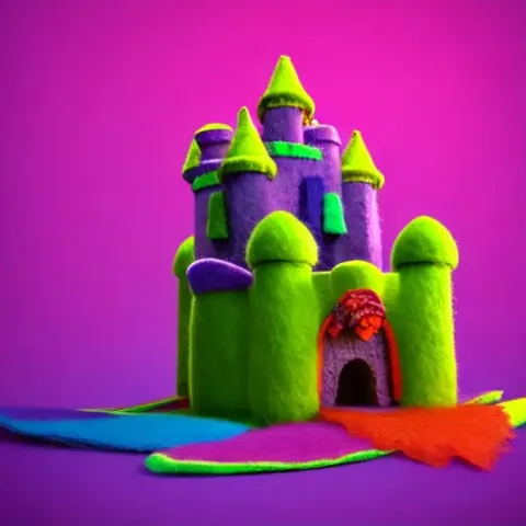 Felt Fiber Castle