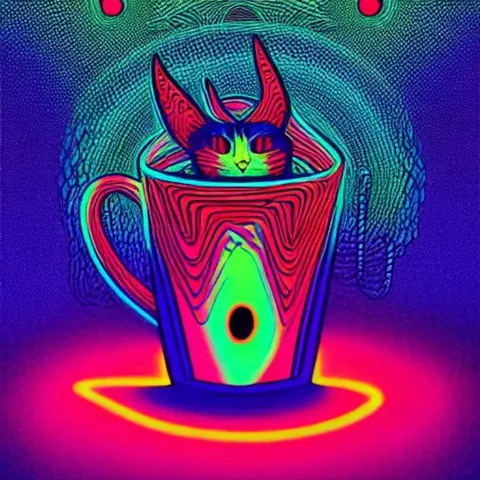 Psychedelic Mug Illustration