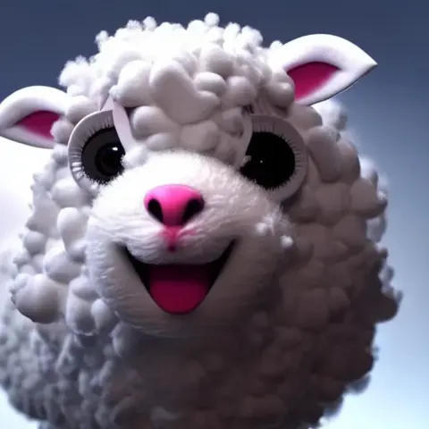 Fluffy Sheep Character