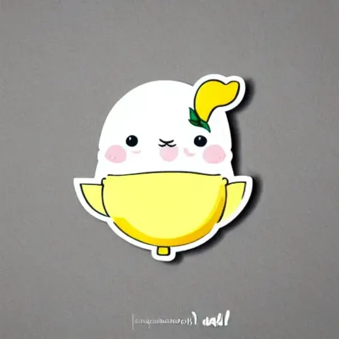 Kawaii Lemon Sticker