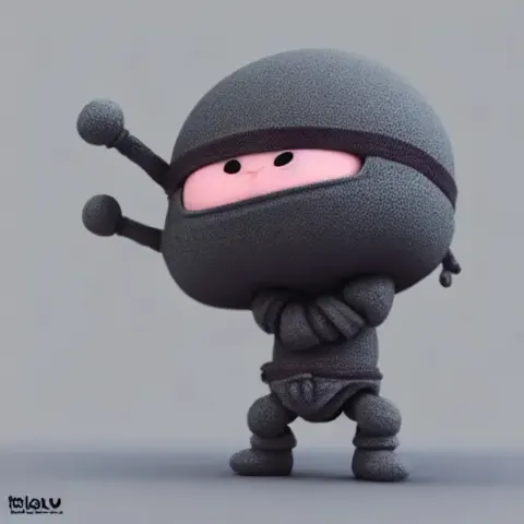 Tiny Ninja Toy Character
