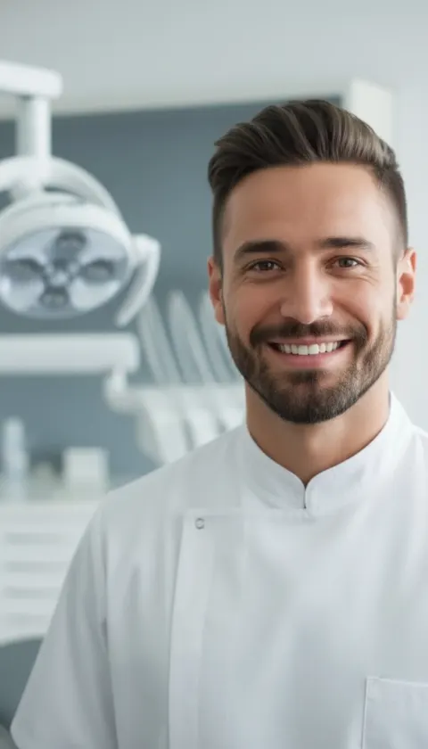 Mediterranean Man Confident Portrait
