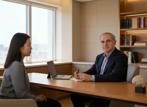 Psychologist Talking With A Patient