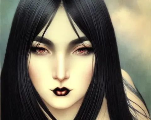 Ethereal Eurasian Woman Portrait