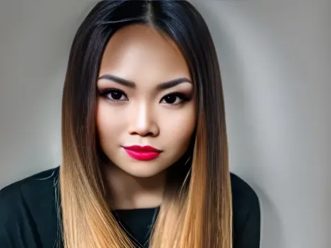 Filipina Woman Studio Portrait