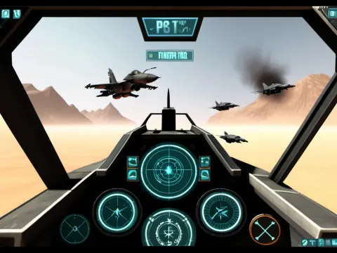 Jet Fighter Game HUD