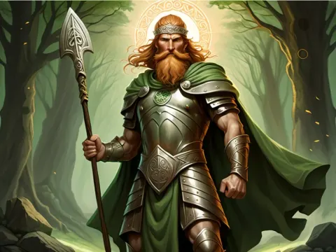 Lugh The Irish God With A Spear