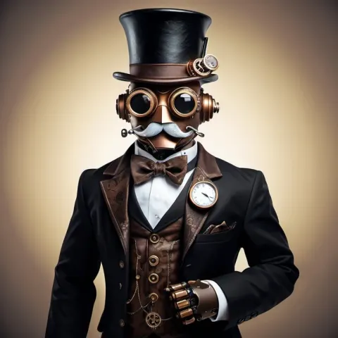 Steampunk Robot Gentleman