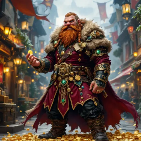 Hill Dwarf Merchant Adventurer