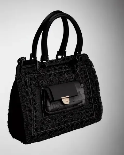 Black Handbag Product Photo